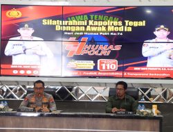 Silaturahmi Kapolres Tegal dan Wartawan Berlangsung Hangat dan Penuh Keakraban