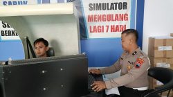 Uji Simulator Mengemudi Pada Pelayanan SIM Polres Tegal