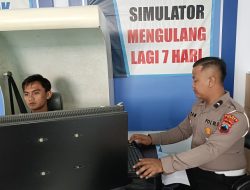 Uji Simulator Mengemudi Pada Pelayanan SIM Polres Tegal